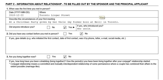 Form IMM 5532 Relationship Information And Sponsorship Evaluation