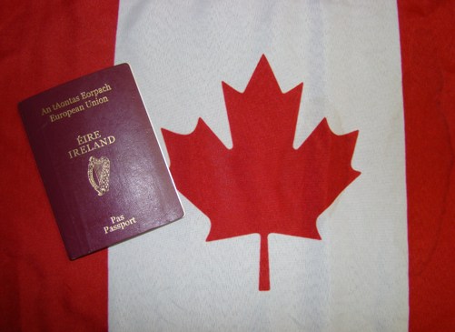 travel to canada with irish passport