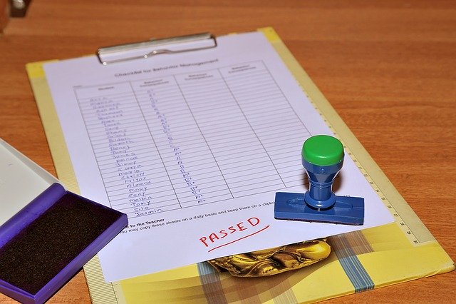 Exam from https://pixabay.com/en/evaluation-exam-passed-list-1516644/