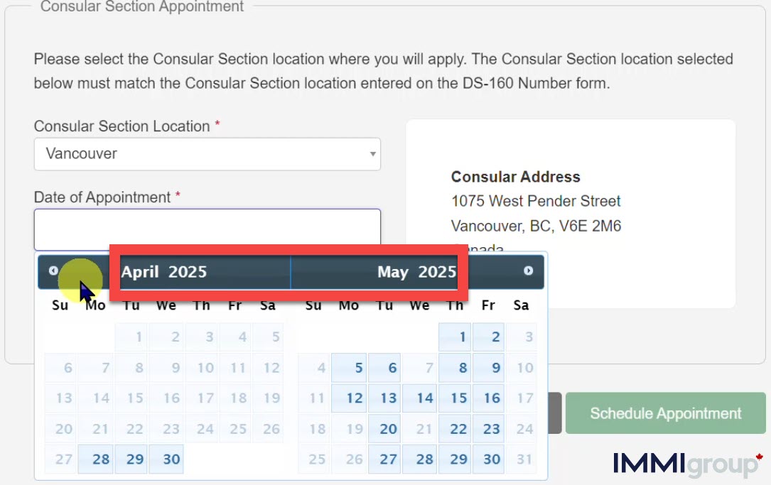 How to Secure an Expedited or Regular US Visa Appointment in Canada